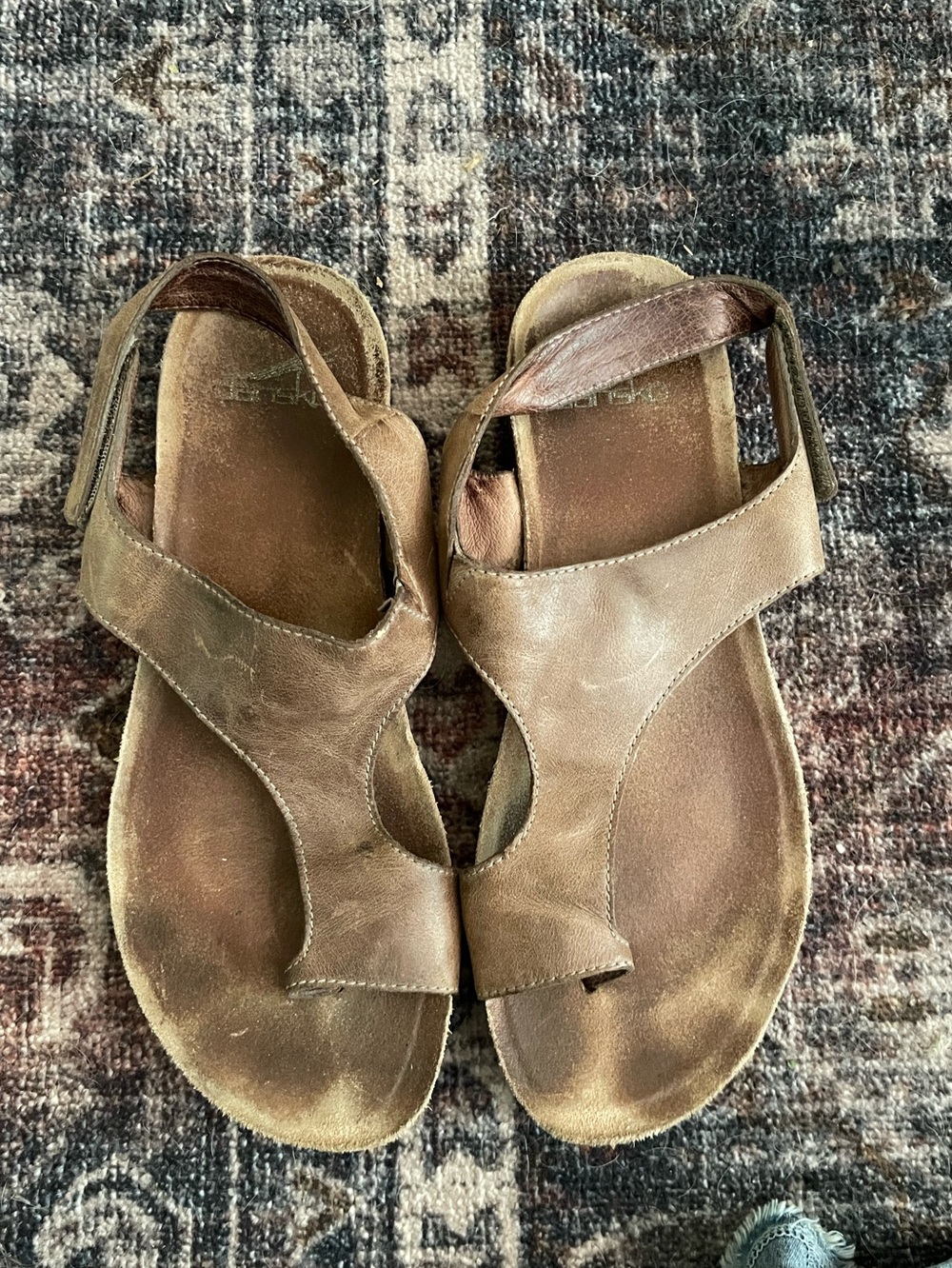 Dansko Reece sandals in saddle tan